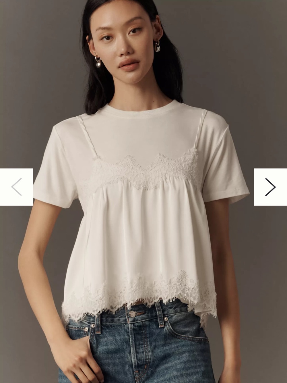 Anthropologie Maeve layered twofer tank tee